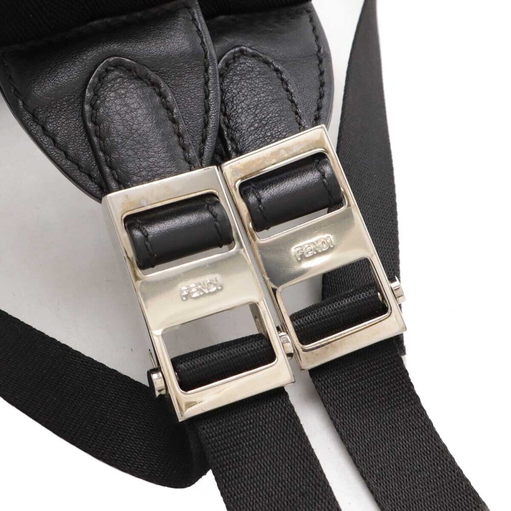 Fendi Bugs Monster Backpack python fur black red … - image 5